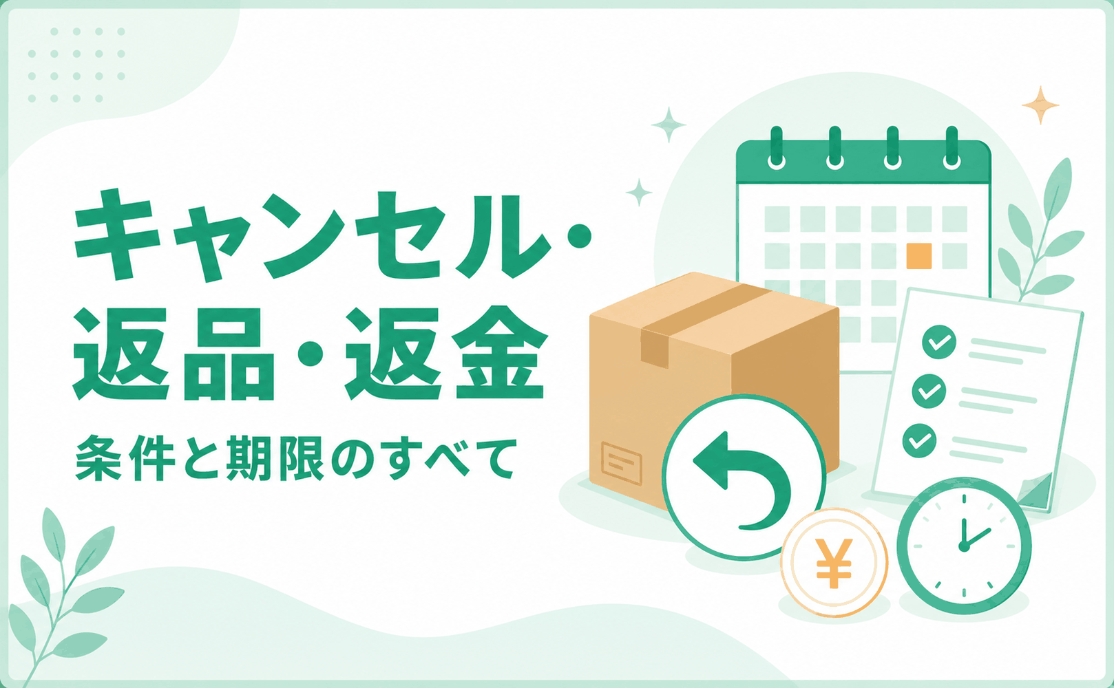 オオサカ堂のキャンセル・返品・返金の条件と期限