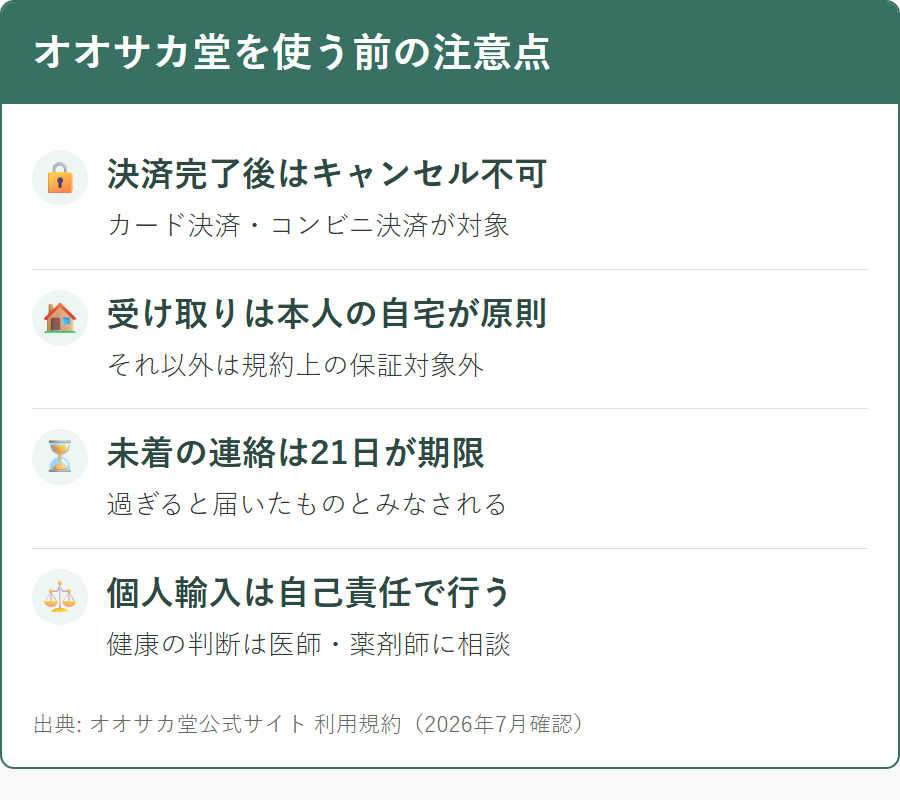 オオサカ堂を利用する前に知っておきたい4つの注意点