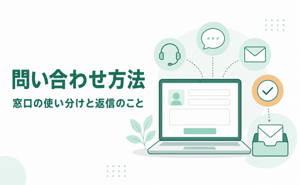 オオサカ堂の問い合わせ方法と窓口の使い分け