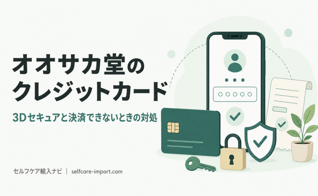 オオサカ堂のクレジットカード決済｜3Dセキュアと決済できないときの対処