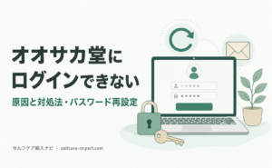 オオサカ堂にログインできない原因と対処法・パスワード再設定の手順