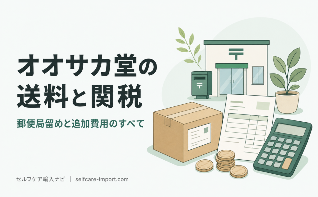 オオサカ堂の送料と関税｜郵便局留めと追加費用のすべて