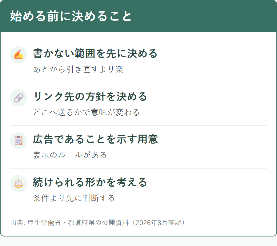 2ティアアフィリエイトを始める前に決めておくこと