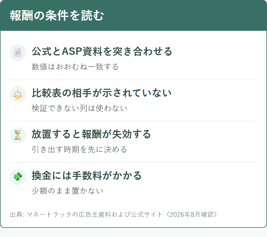 ユニドラのアフィリエイト報酬の条件と確認すべき点